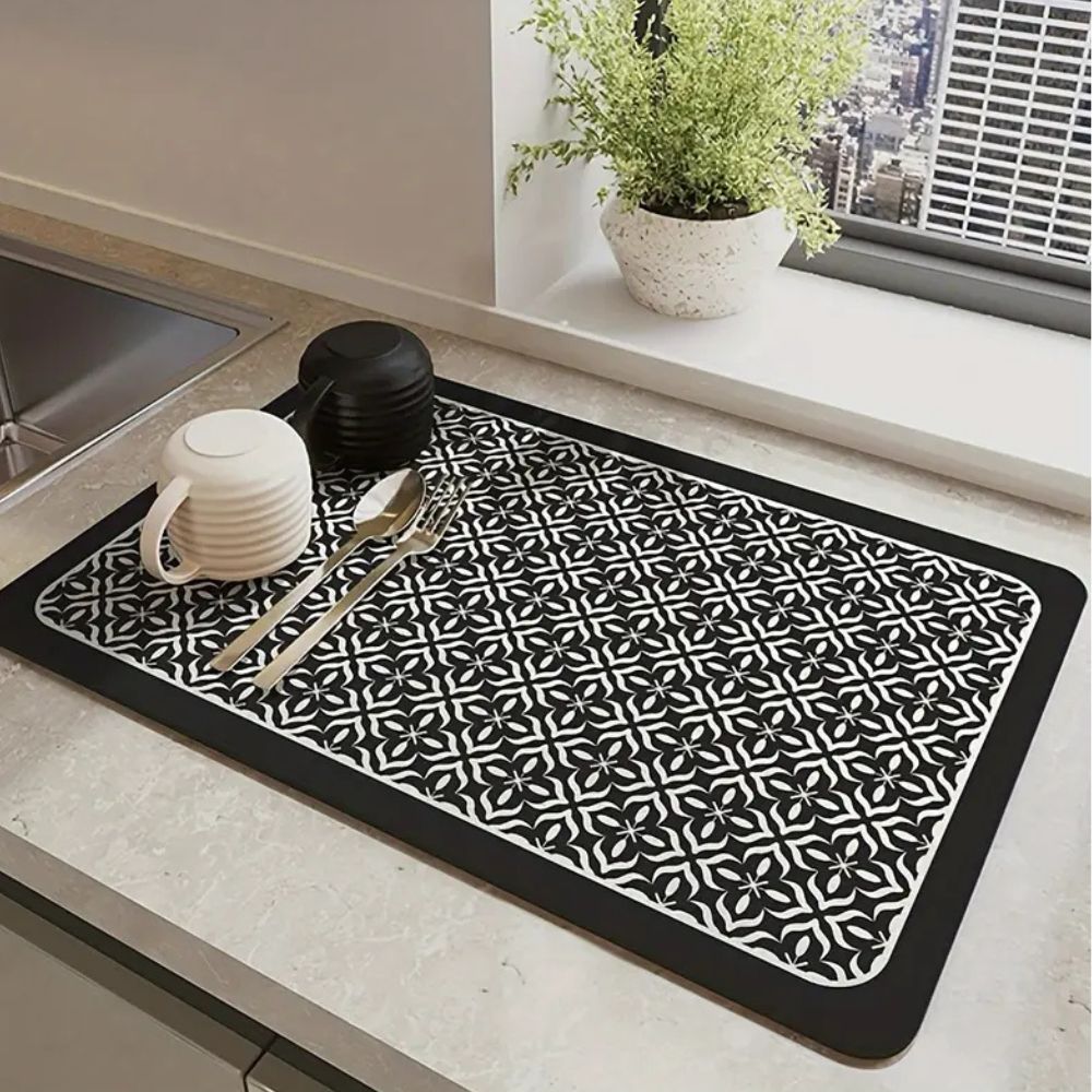 Tapis de Séchage pour Vaisselle Mandala