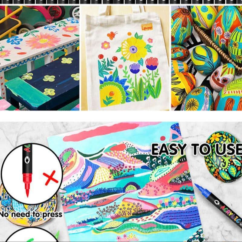 Stylos de peinture acrylique pour des créations vibrantes