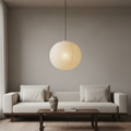 Lampe Suspendue Ronde Akari - Éclairage Suspendu Élégant avec Éclairage Ambiant