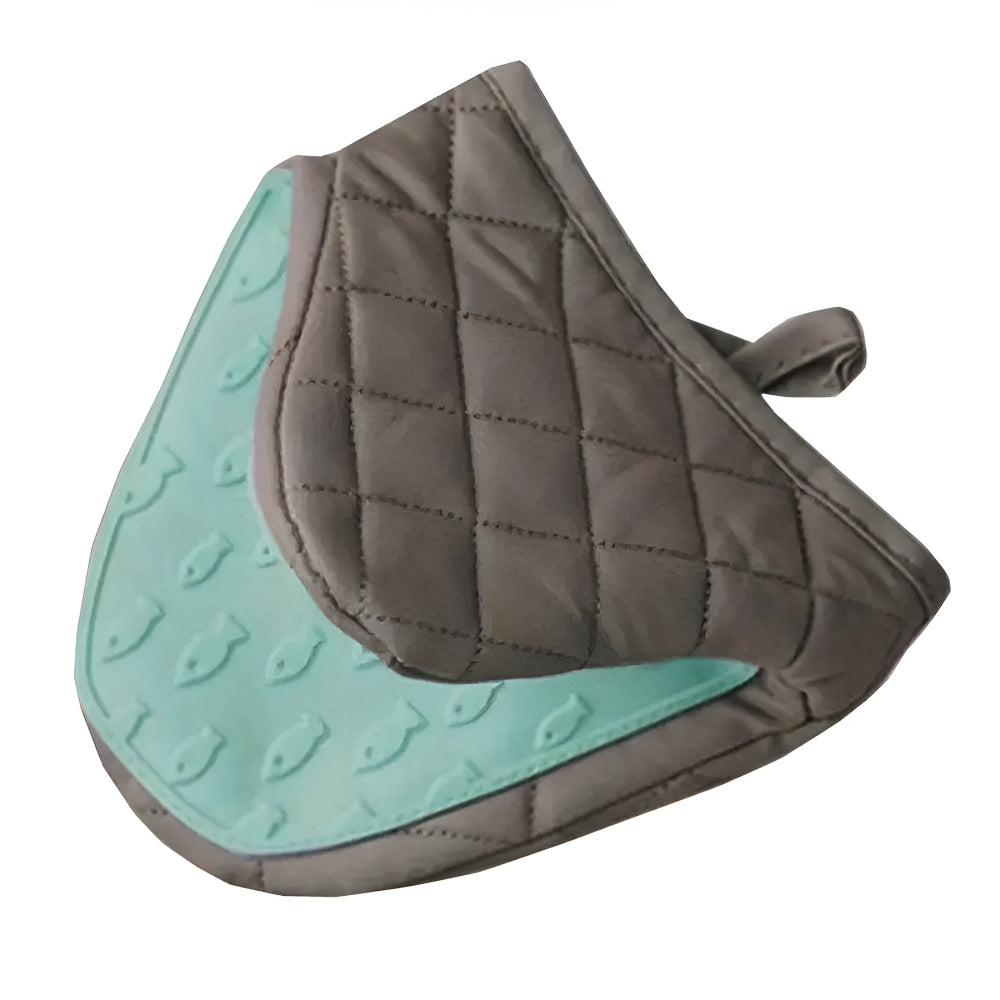 Gants de Cuisine Isolants en Silicone Matelassés