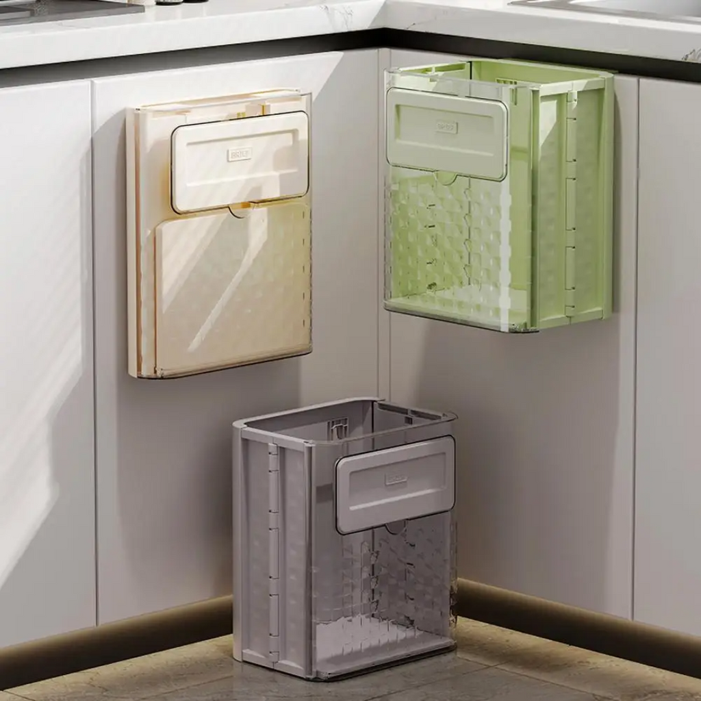 BinMate™ | Poubelle de cuisine suspendue pour plan de travail et portes de placard