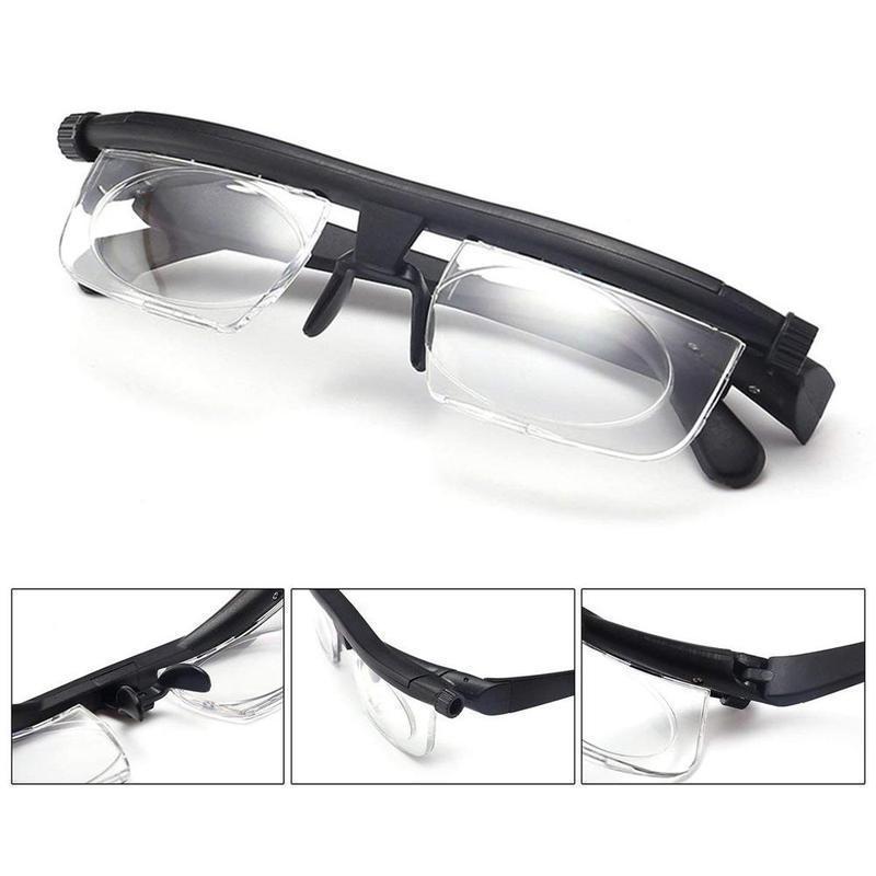 Sandsberg | Lunettes de lecture réglables Unisexe | Lentille zoom ajustable | Noir