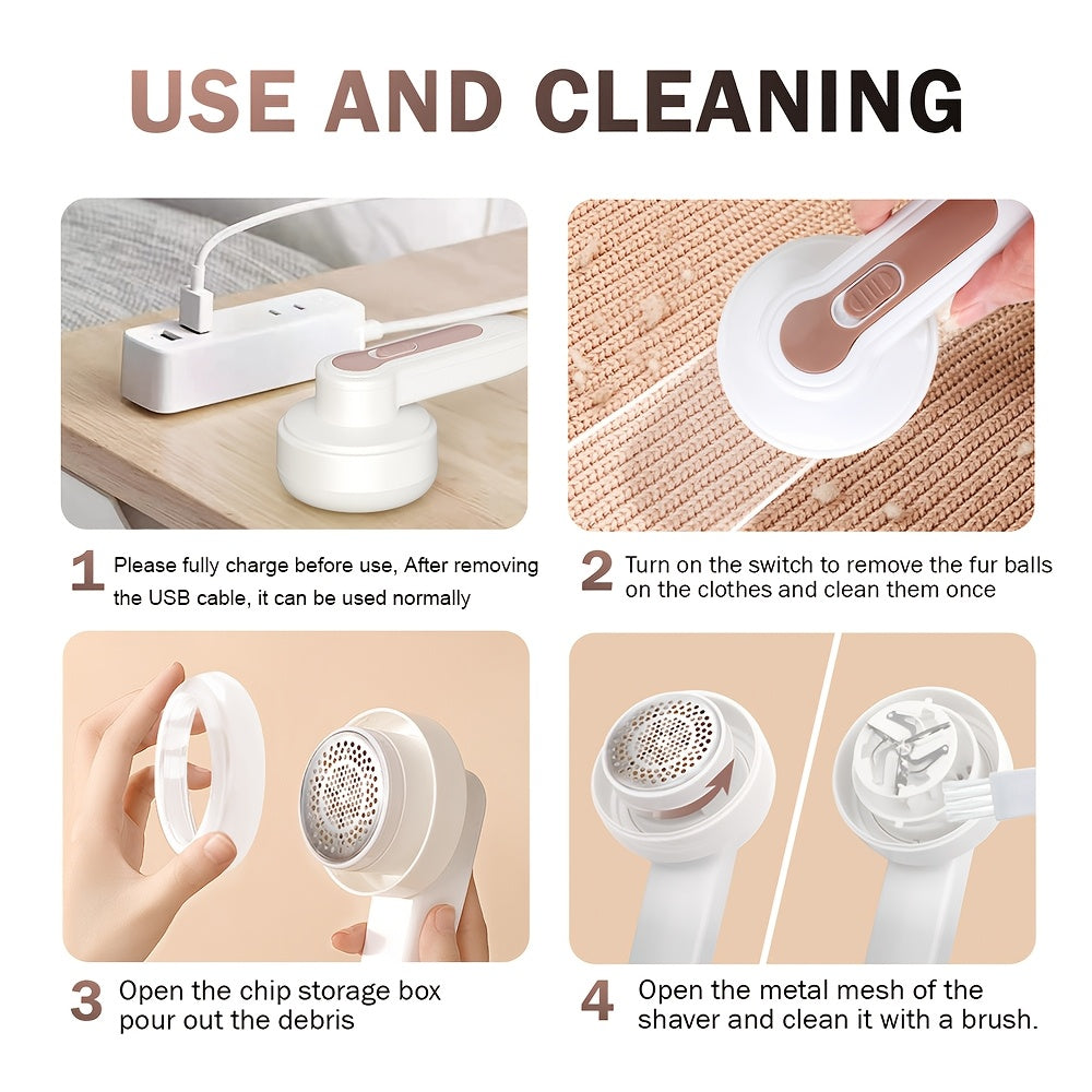 Rouleau à Poussière Rechargeable - Élimination Efficace des Peluches pour Vêtements et Meubles