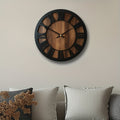 HORLOGE MURALE RONDE SILENCIEUSE EN BOIS – Woodora Art