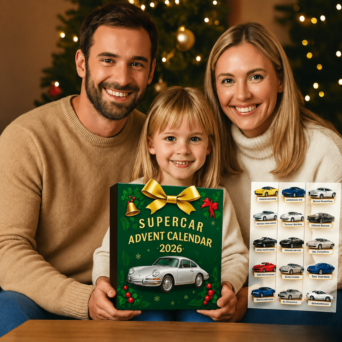 DRIVEVENTURE – Calendrier de l'Avent Supercar Édition Limitée avec 24 Modèles Miniatures Précis