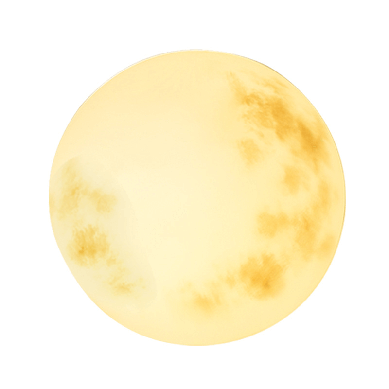Lampe de Jardin en Forme de Lune - Éclairage d'Extérieur Ambiance
