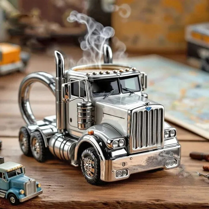 TruckCoffee | Mug de café pour camion semi-remorque - un indispensable pour la route