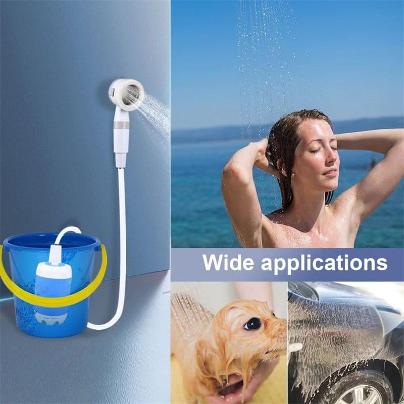 CAMPFLOW – Kit de Douche Extérieure pour Randonnée, Camping et Journées à la Plage