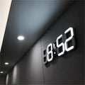Horloge murale LED 3D numérique – Design moderne avec fonction de variation de luminosité et visibilité optimale