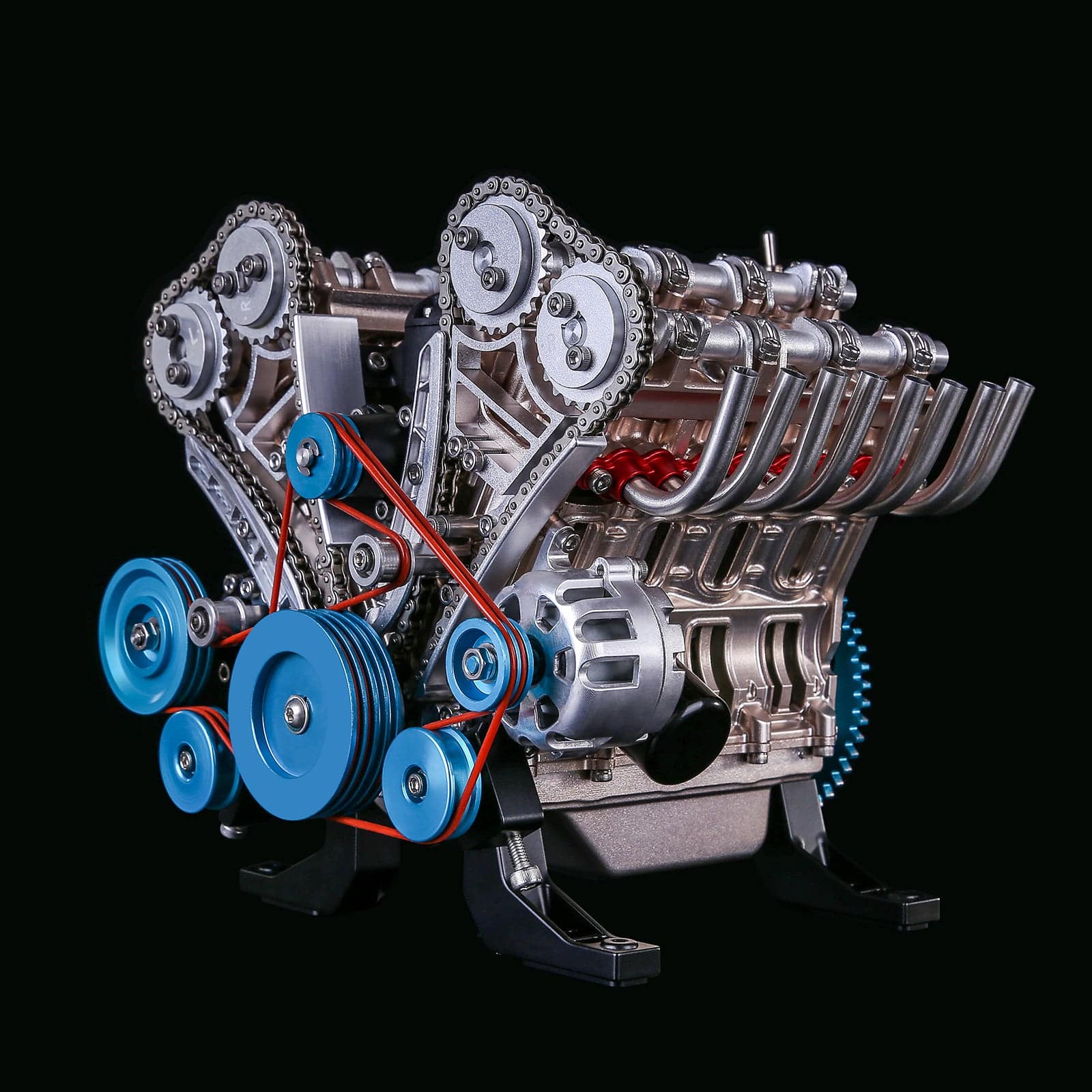 Modèle de moteur automobile | 8 cylindres | Objet de collection en résine massive | Objet d'apprentissage et de décoration