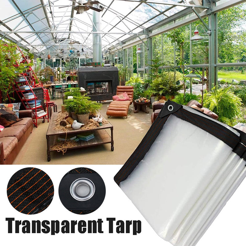 50% DE RÉDUCTION | VitraGuard™ | Tarp transparent de protection pour jardin et extérieur
