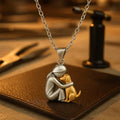 Collier PawHeart – Un bijou pour les amoureux des chiens, orné d'une empreinte de patte