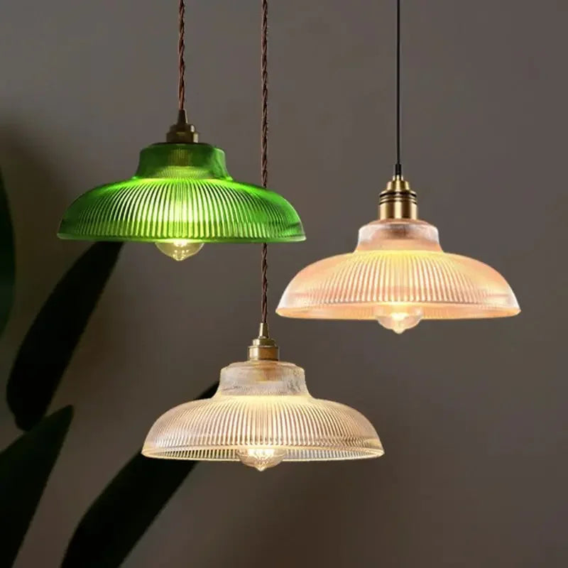 Lampe suspendue en verre Solstice Glow