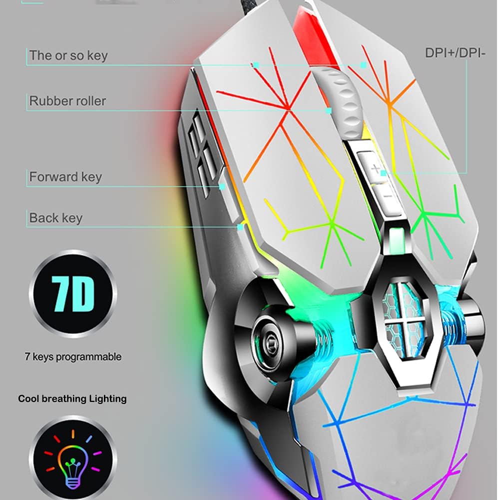 Clavier mécanique de jeu 87 touches avec rétroéclairage RGB et interrupteurs bleus