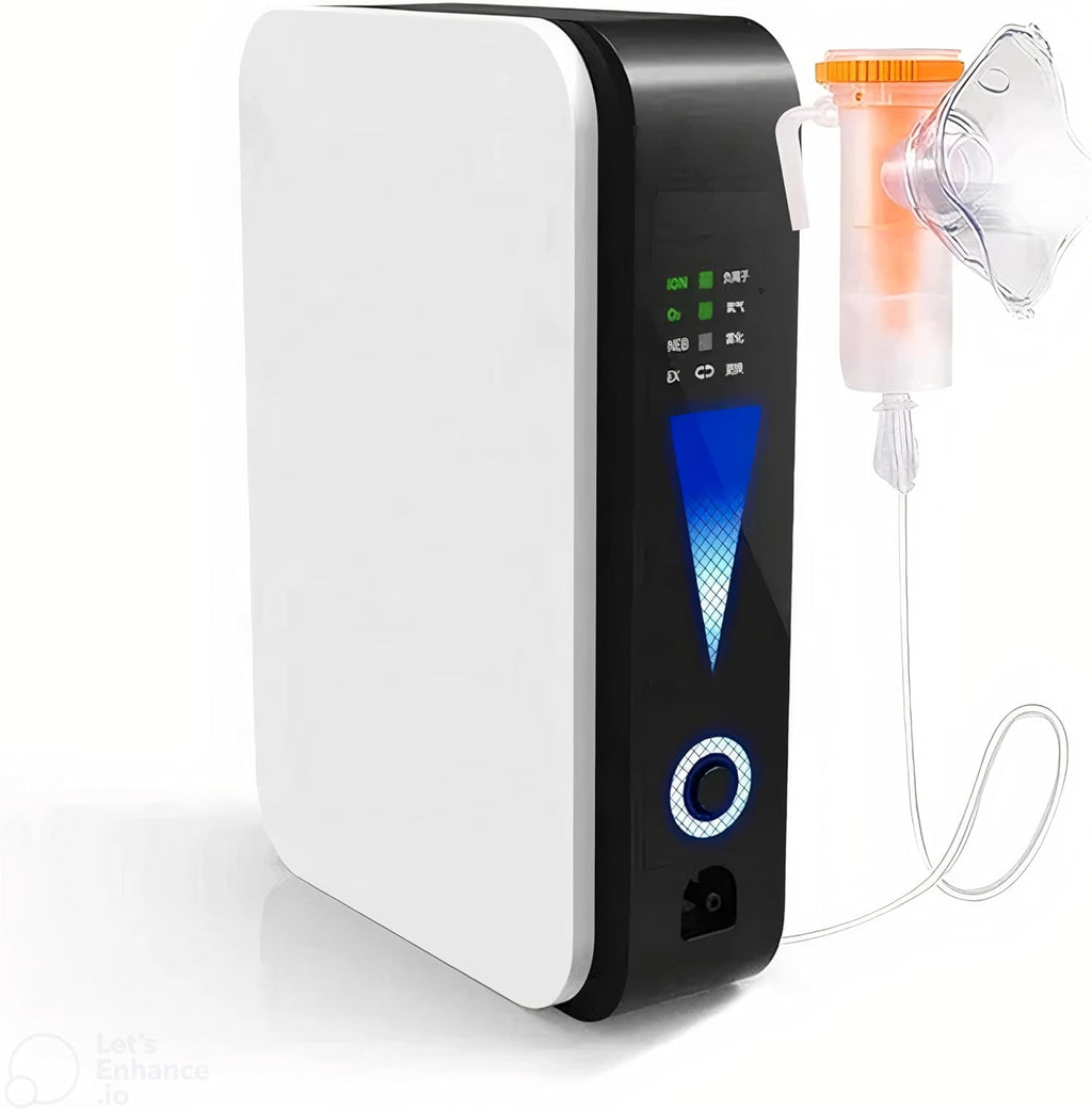 Concentrateur d'oxygène portable avec débit réglable et fonctionnement silencieux – OxyLife