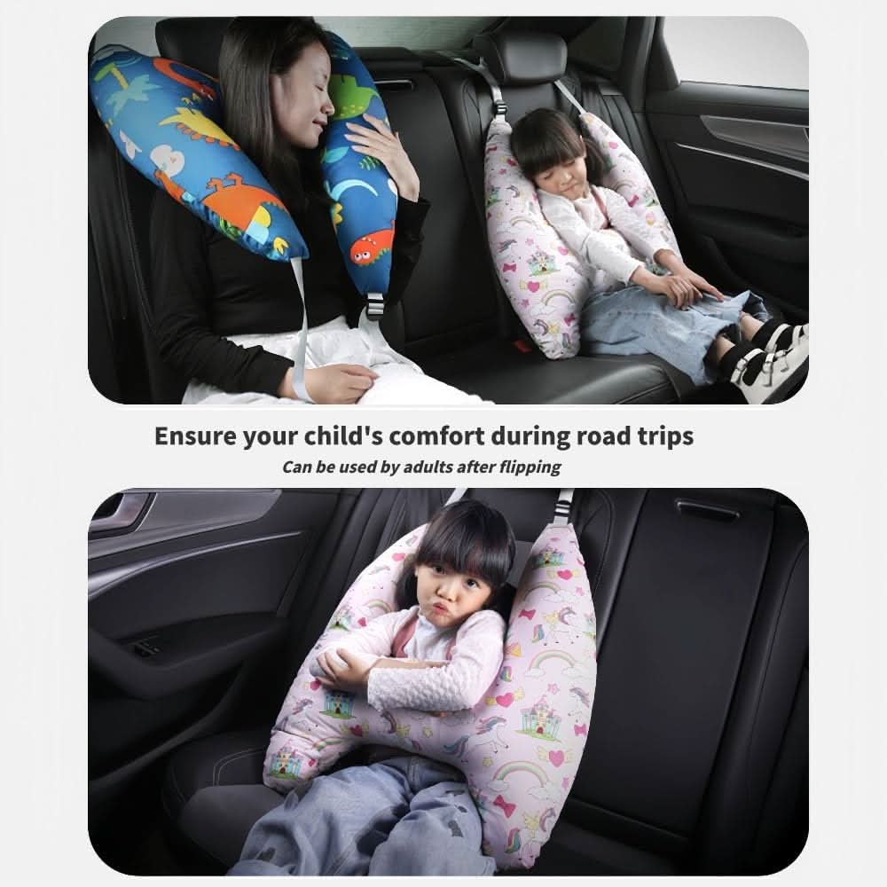 Coussin de voyage pour enfant avec support sécurisé
