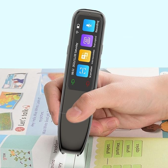 SmartTalk Stylo de Traduction | Stylo Électronique avec Traducteur & Fonction d'Apprentissage de l'Anglais