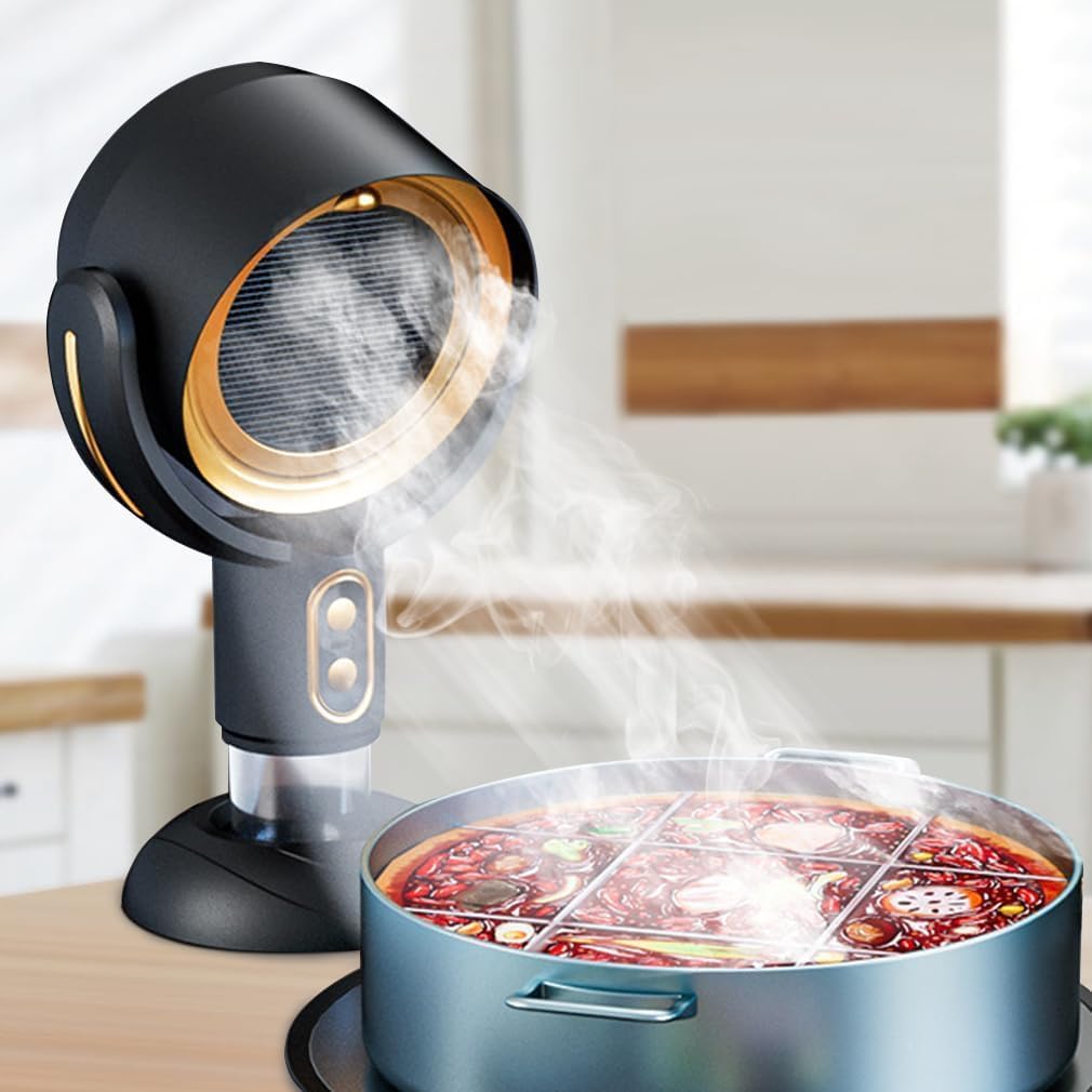 AetherVent™ | Hotte portable | Hotte de cuisine puissante et rechargeable | Idéale pour chaque espace et besoin de cuisson