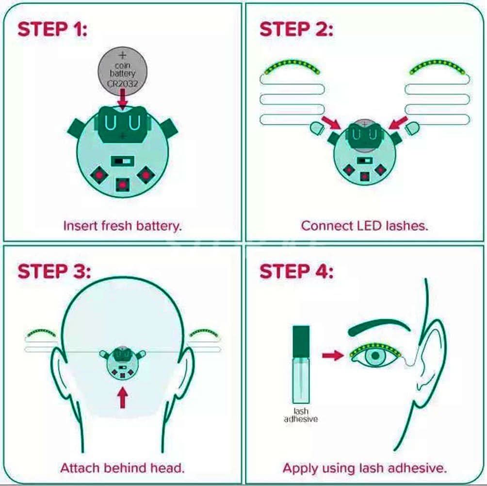Cils lumineux LED – Regard captivant garanti