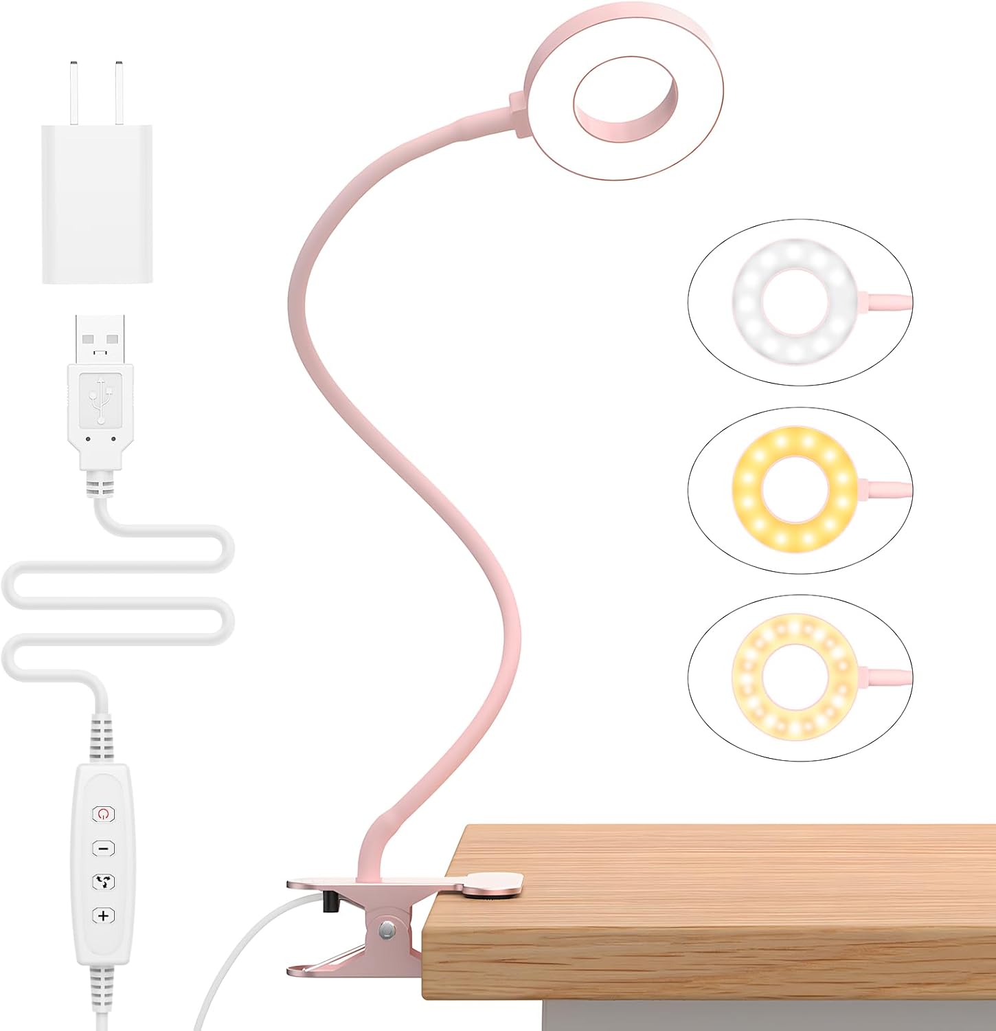 3 modes de couleur de la lampe de bureau LED avec bras flexible en forme de cygne – Selvara (1+1 GRATUIT)