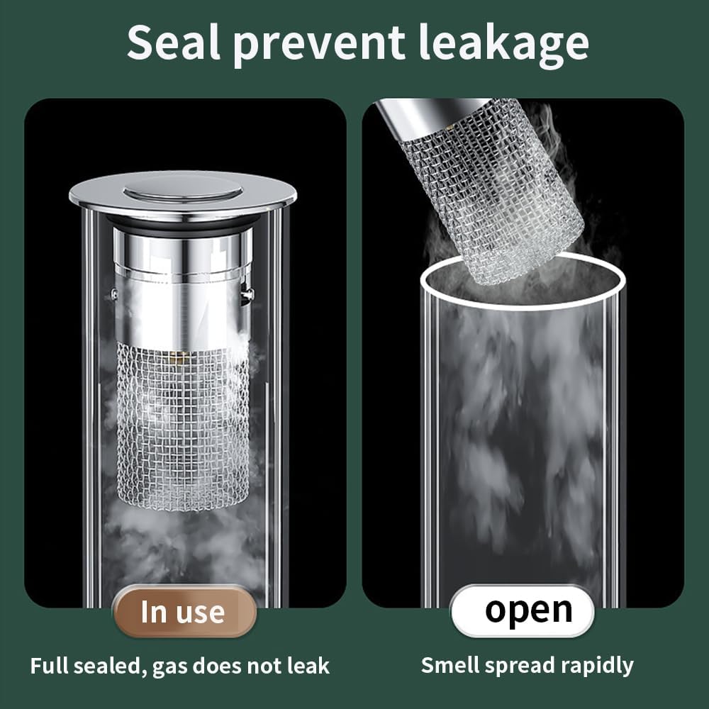 (1+1 Gratuit) Filtre de drainage en acier inoxydable – Isolé des odeurs et empêche les cafards