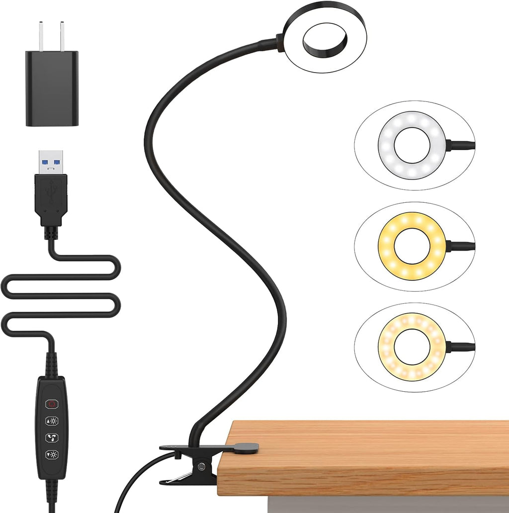 3 modes de couleur de la lampe de bureau LED avec bras flexible en forme de cygne – Selvara (1+1 GRATUIT)