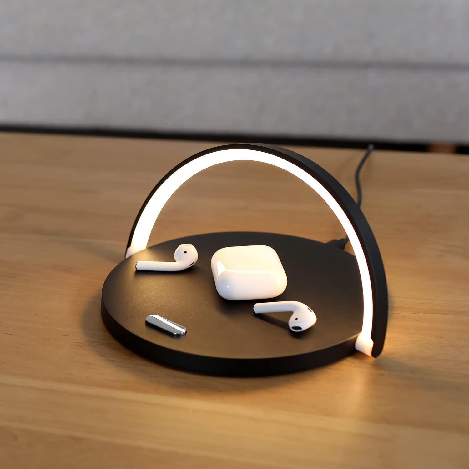 Lampe de Chargement Sans Fil - Éclairage Élégant et Charge en Un