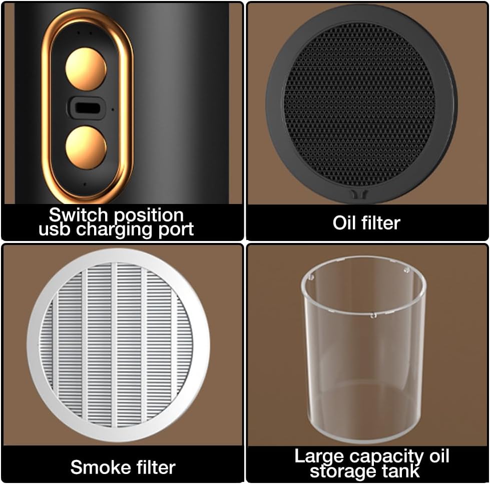 AetherVent™ | Hotte portable | Hotte de cuisine puissante et rechargeable | Idéale pour chaque espace et besoin de cuisson