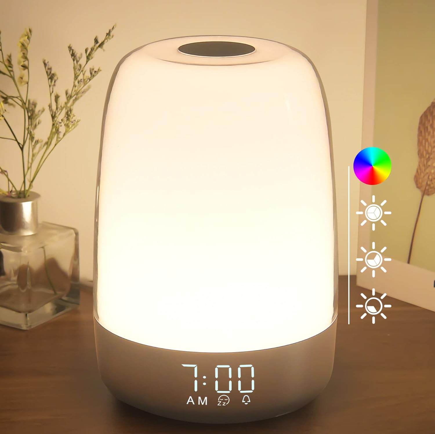 Skanto | Lampe de Réveil Aurora | Lever & Coucher de Soleil | Rechargeable USB-C