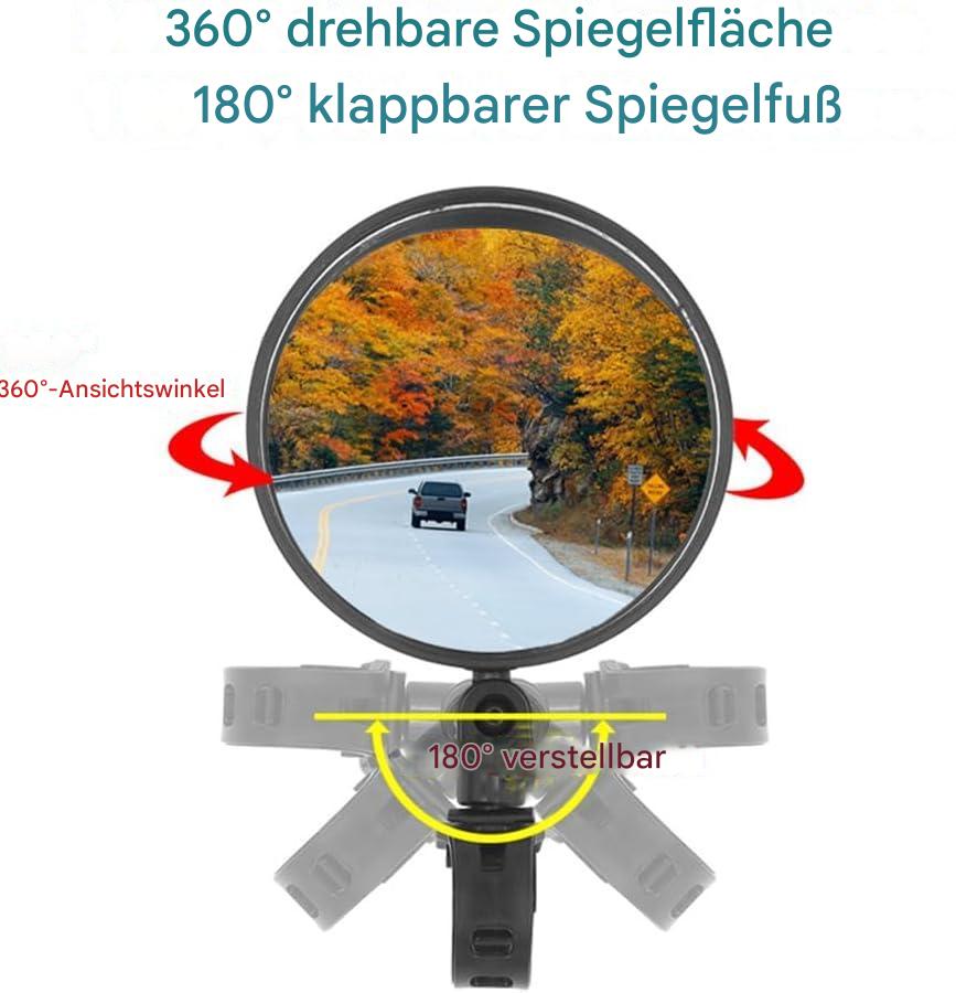 Miroir de sécurité 360° pour cyclistes