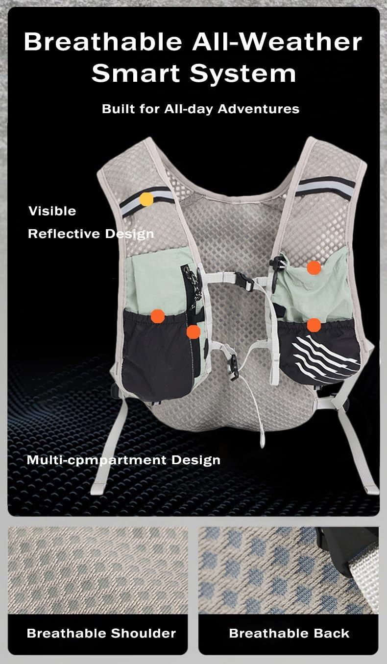 Gilet de Course Ultra-Léger avec Réservoir d'Eau de 2L – Dravien