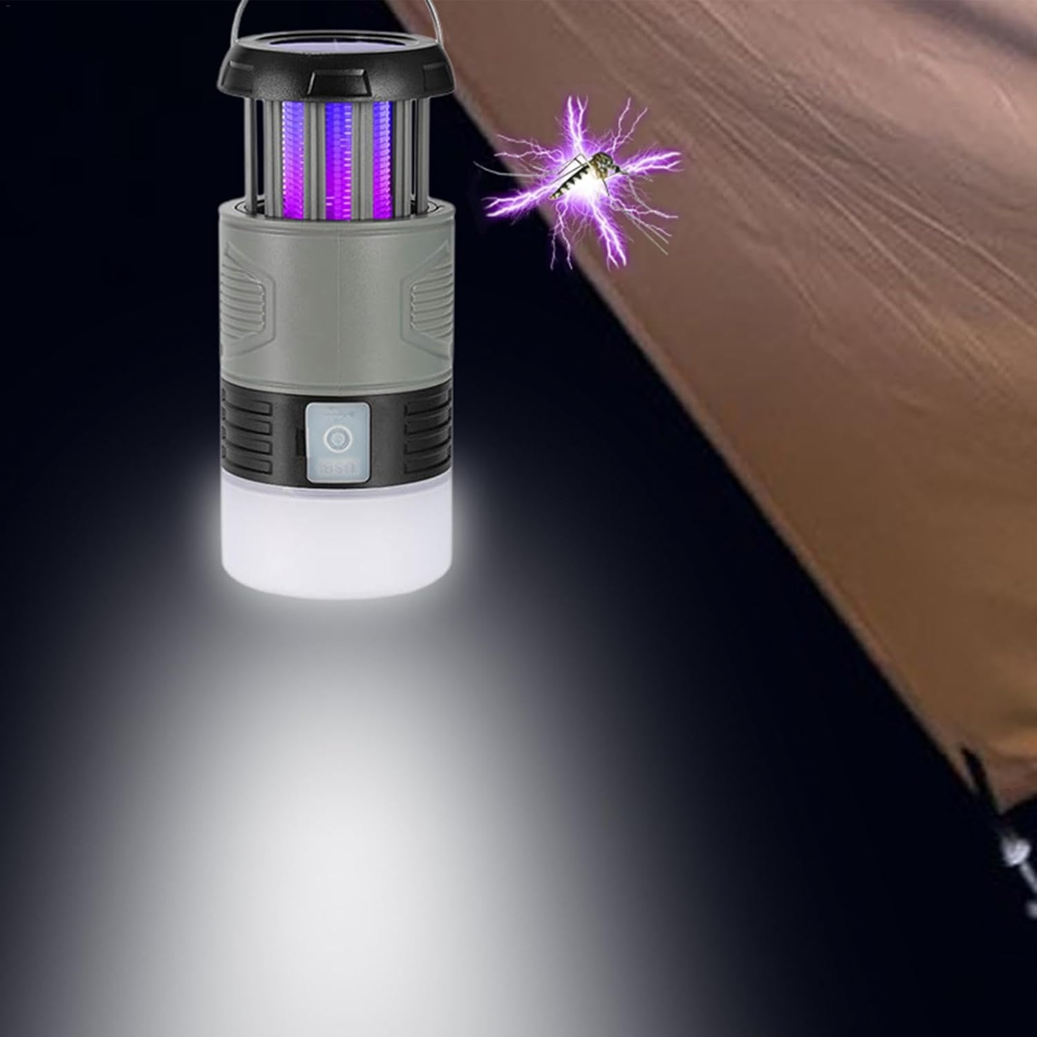 Lampe UV avec piège à mouches alimentée par énergie solaire – Zynora