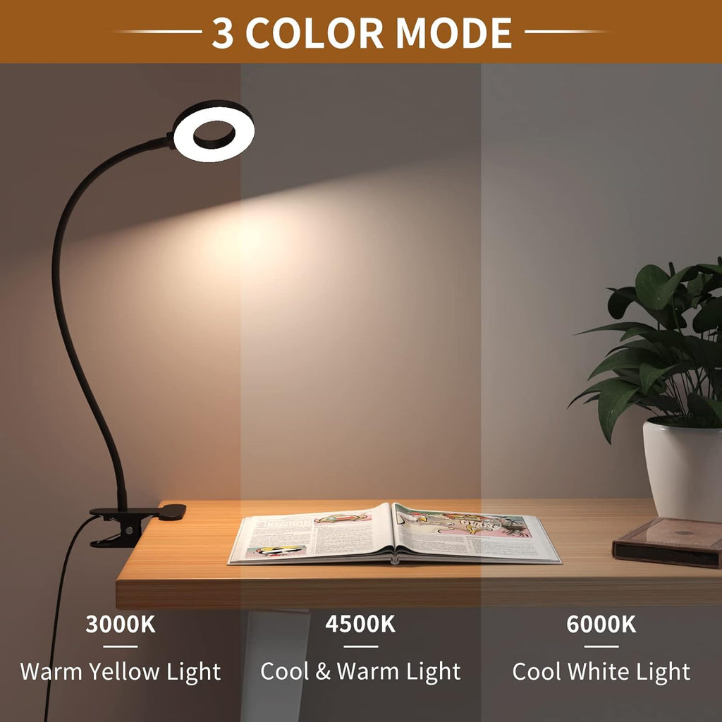 3 modes de couleur de la lampe de bureau LED avec bras flexible en forme de cygne – Selvara (1+1 GRATUIT)