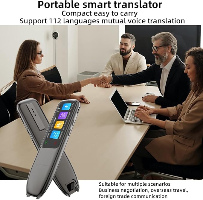 SmartTalk Stylo de Traduction | Stylo Électronique avec Traducteur & Fonction d'Apprentissage de l'Anglais