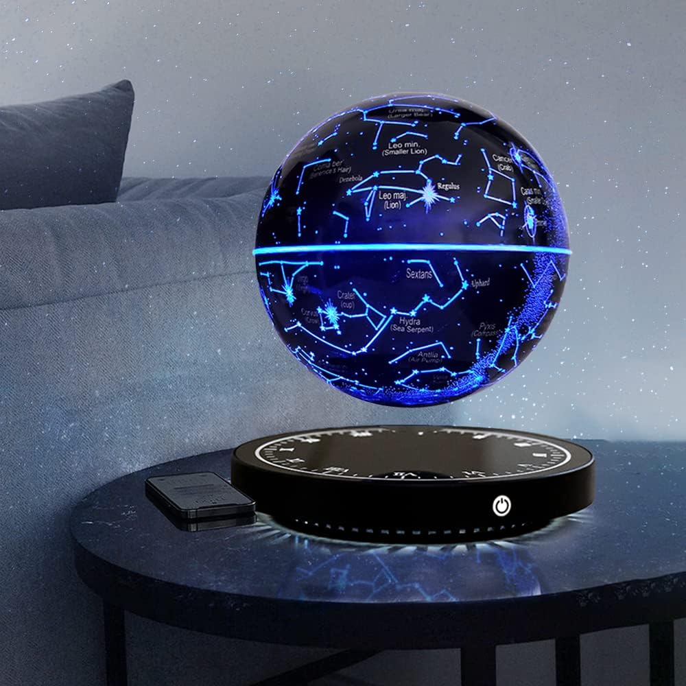 SkyOrbit™ | Lampe à constellation flottante rotative | Lévitation magnétique | Lumière d'ambiance