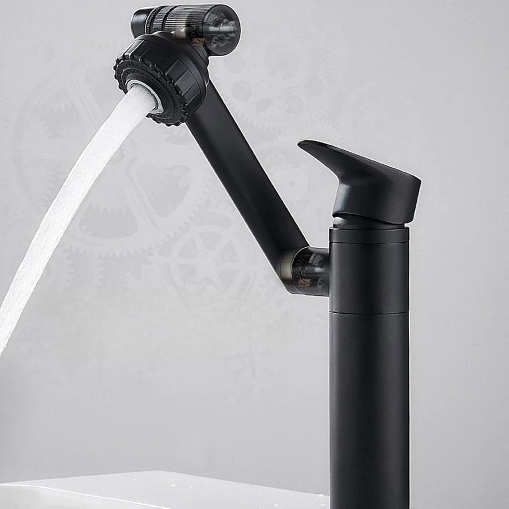 Robinet en acier inoxydable pivotant à 360°