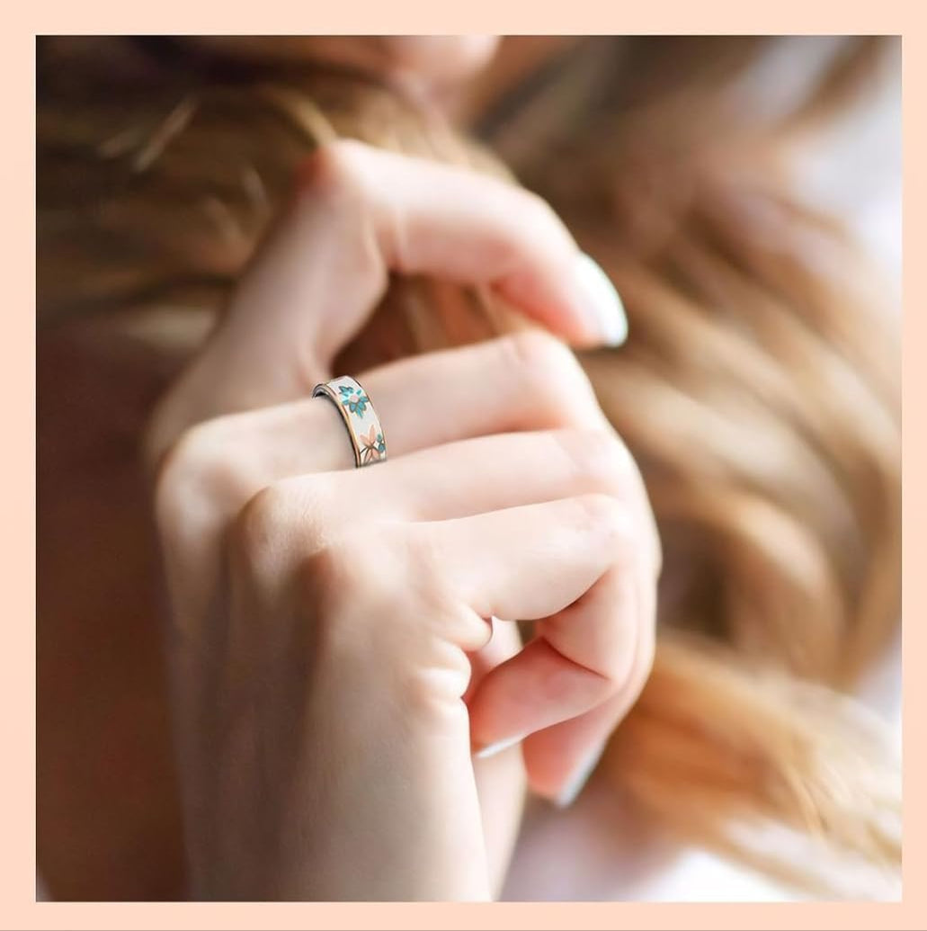 Bague de Bien-être Intelligente en Émail – Fitness et Suivi du Sommeil pour iOS et Android – Aurina