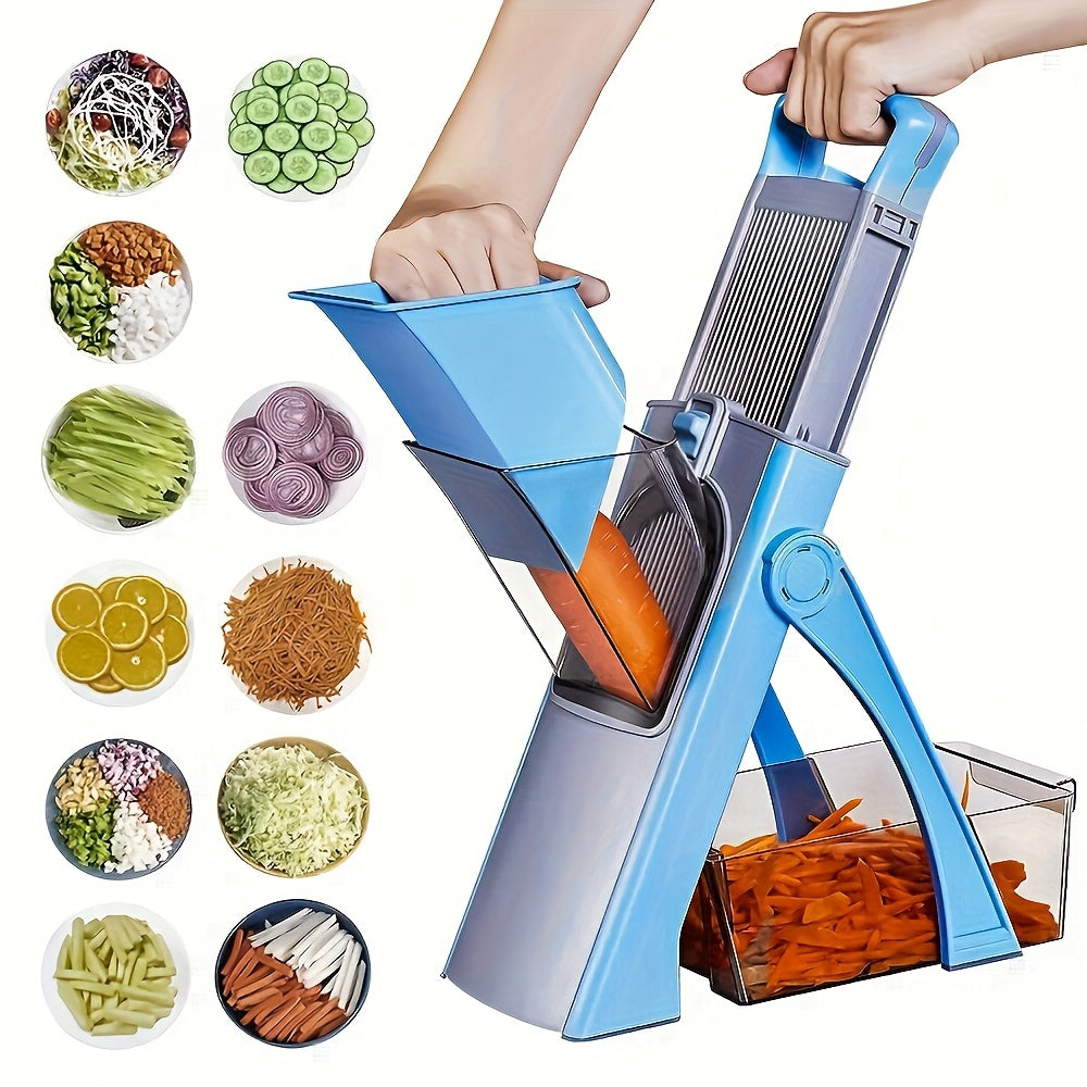 Coupe-légumes Multifonctionnel – Sûr, Réglable et Avec Grande Capacité de Récupération