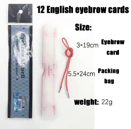 1+1 Gratuit | Ensemble de pochoirs à sourcils | Ensemble de mapping de sourcils de 12 pièces | Symétrie & Forme Parfaites | Réutilisable