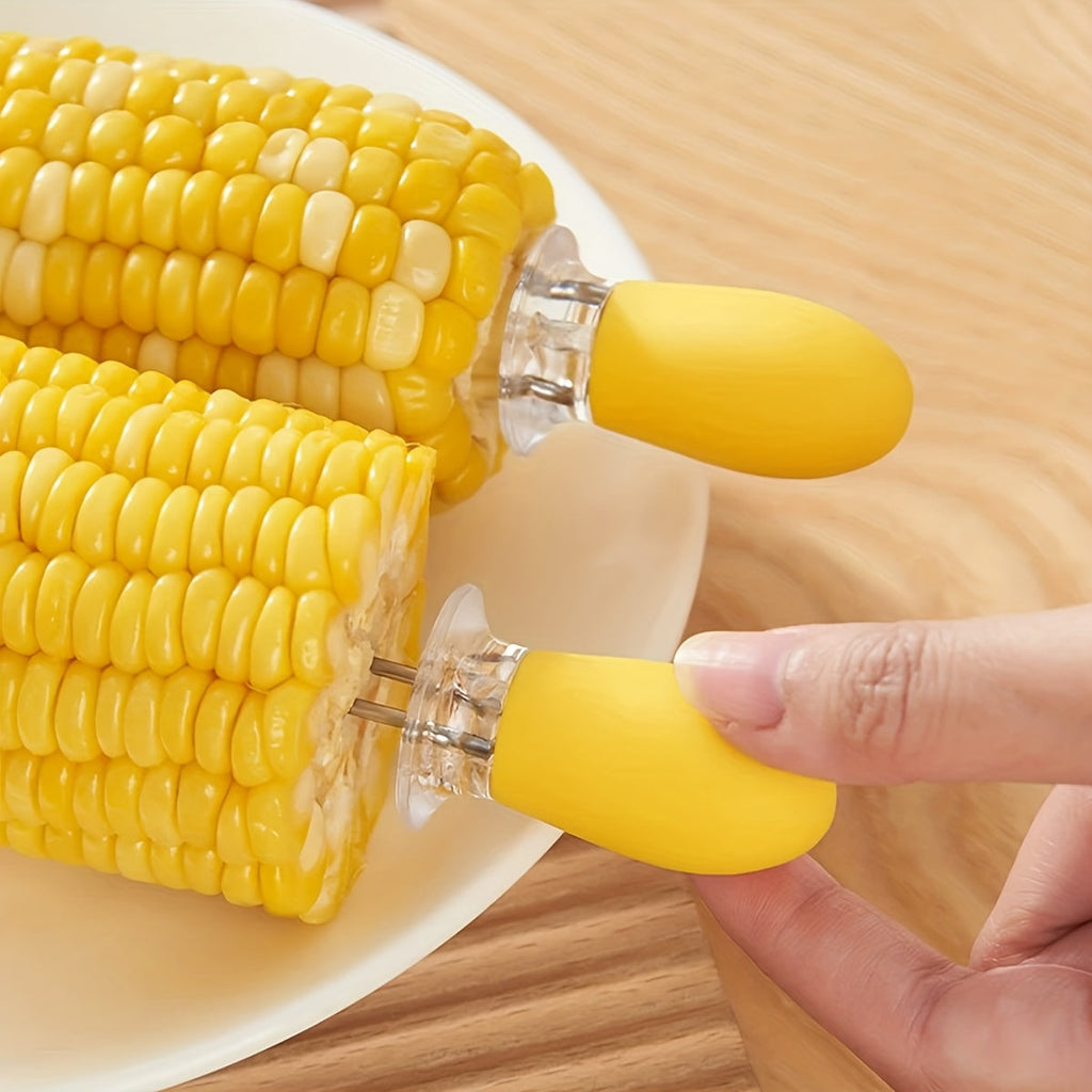 CORNGRIP – Porte-maïs en acier inoxydable pour un service BBQ sûr et facile