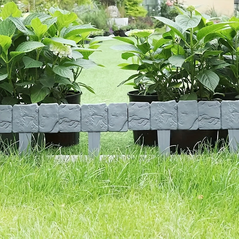 Ensemble de Bordure de Jardin en Pierre – Pratique et Décoratif