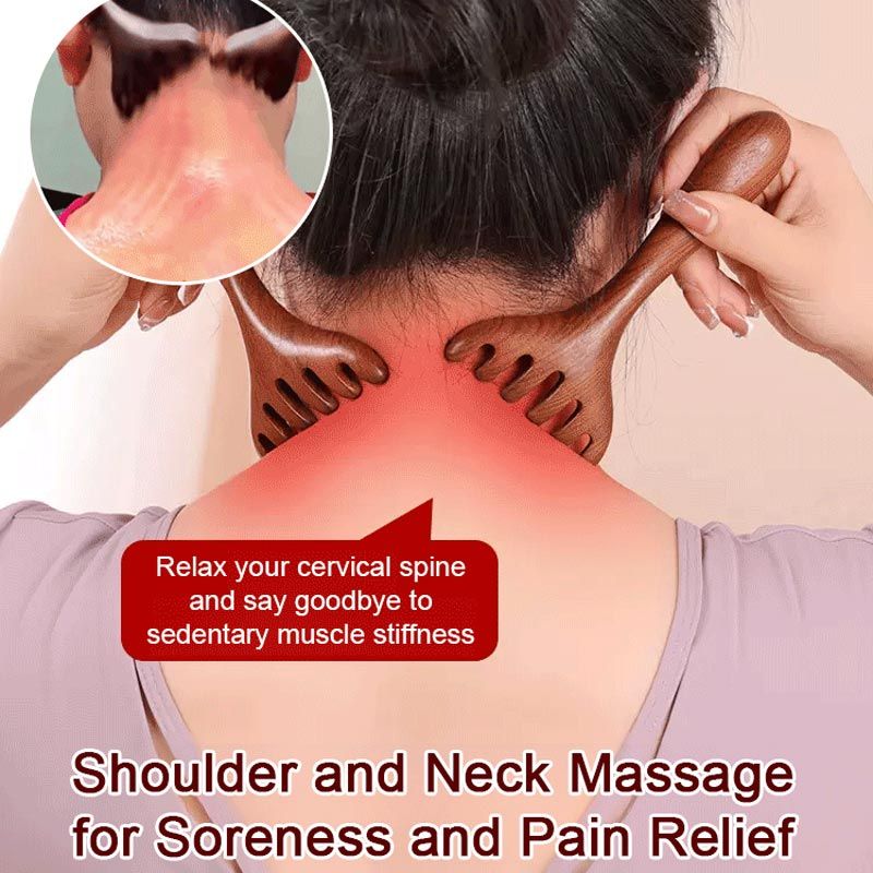 1+1 Gratuit | Peigne de massage Meridian avec six griffes