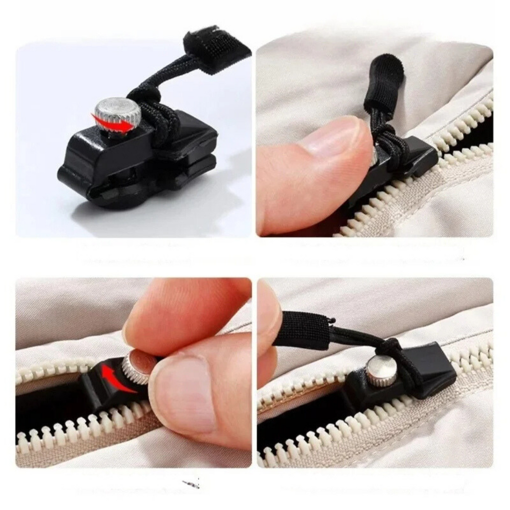 Kit de réparation de fermeture éclair universel | Réparation instantanée des tirettes et curseurs de fermeture éclair défectueux | Remplacement clip-on – sans couture nécessaire | Vestes, sacs et bagages
