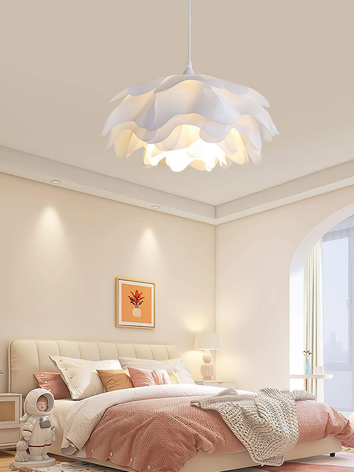 Lampe Pendante en Forme de Fleur