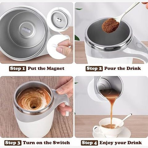 Tasse à café automatique à agitation magnétique