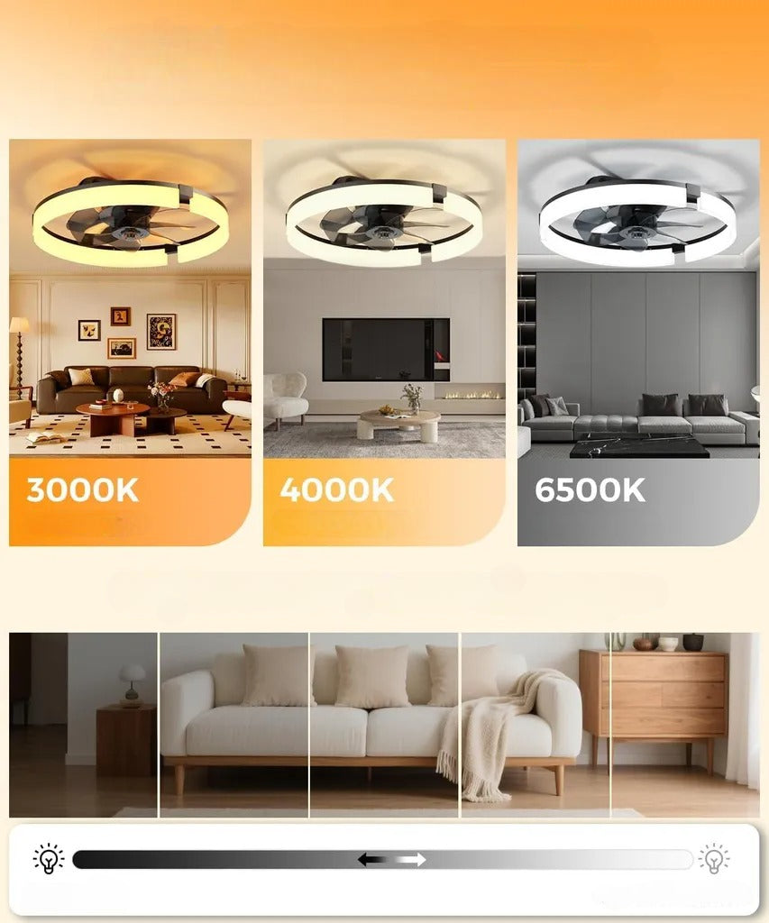 Ventilateur de plafond LED ultra-silencieux