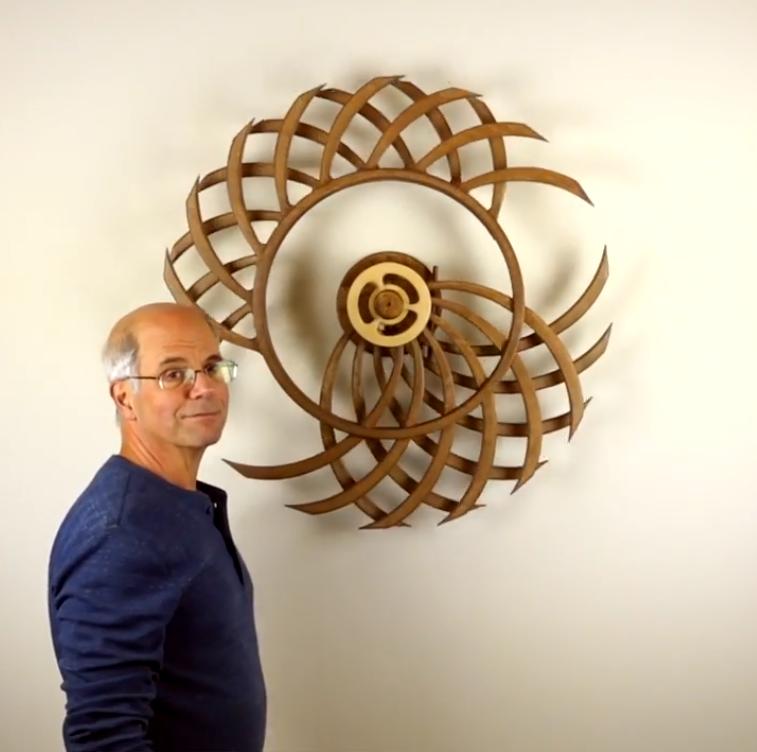 TimeWood™ | Sculpture cinétique en bois 100 % fait main