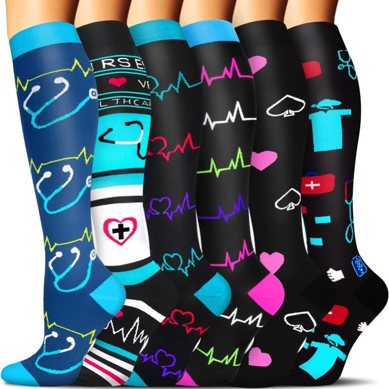 Chaussettes de Compression Vibrantes