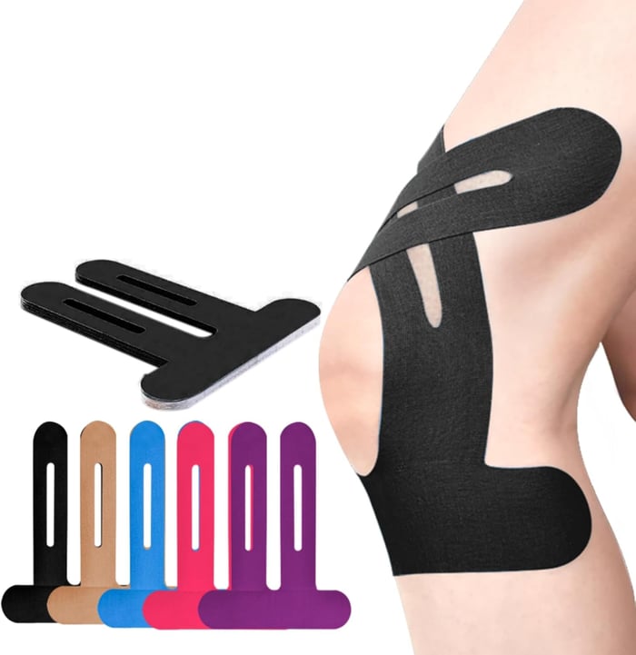 FlexiKnee – Bandes de Kinesio pré-découpées pour des mouvements sans douleur
