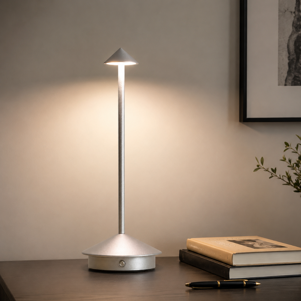 Lampe de Table Sans Fil Minimaliste Moderne avec Dimming Tactile